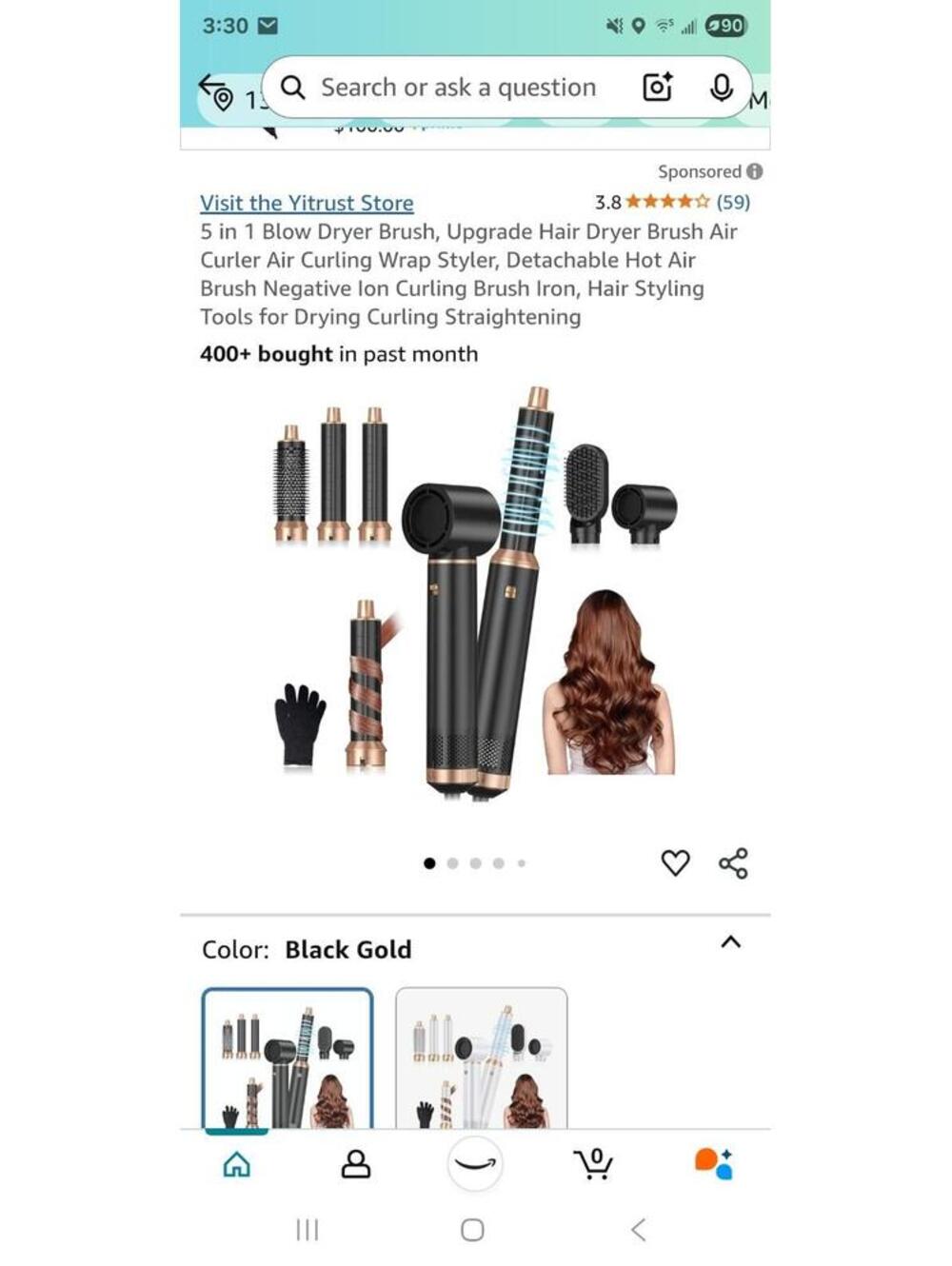 5 In 1 Blow Dryer Brush Styler New
